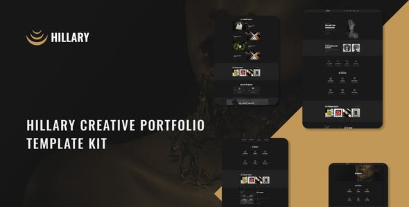 hillary creative portfolio elementor template kit.jpg