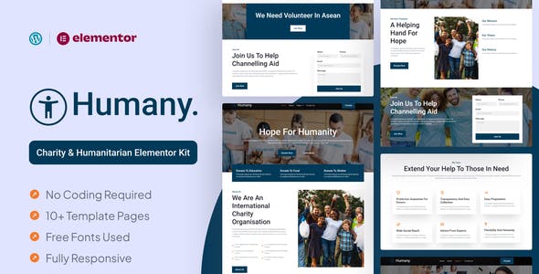 humany charity elementor pro template kit.jpg