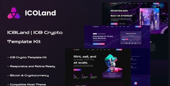 icoland nft cryptocurrency elementor template kit.jpg