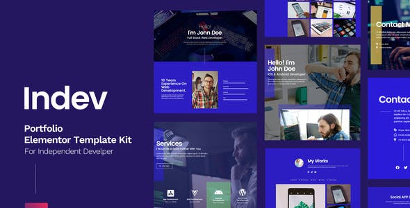 indev portfolio elementor template kit for developer.jpg