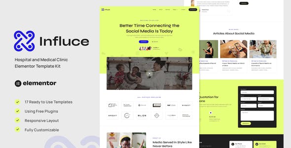 influce marketing agency influencer elementor template kit.jpg