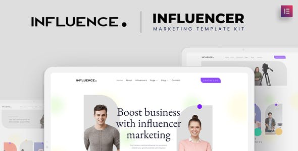 influence influencer marketing agency elementor template kit.jpg