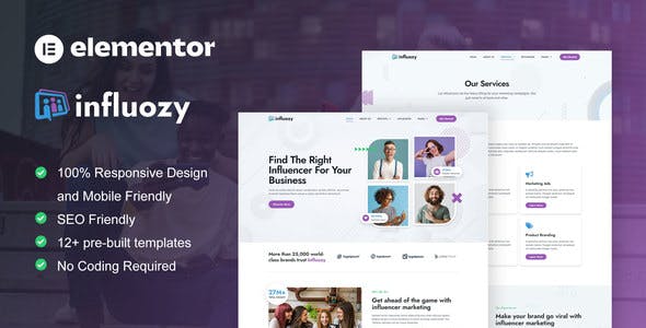influozy influencer marketing agency elementor pro template kit.jpg