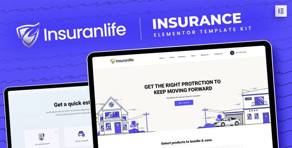 insuranlife insurance agency elementor template kit.jpg