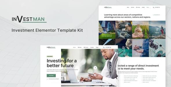 investman invesment consultant elementor template kit.jpg