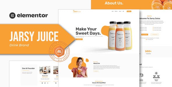 jarsy juice drink brand elementor template kit.jpg