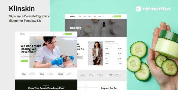klinskin skincare dermatology clinic elementor template kit.jpg