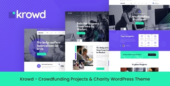 krowd – crowdfunding & charity wordpress theme