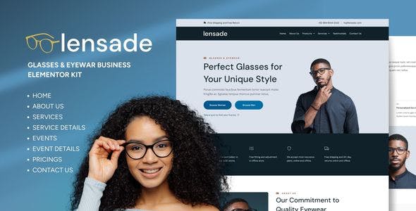 lensade glasses eyewear elementor template kit.jpg