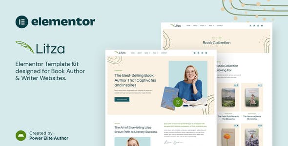 litza – book author writer elementor template kit.jpg