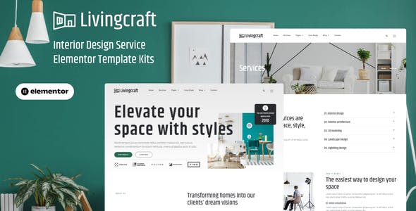 livingcraft interior design services elementor pro template kit.jpg