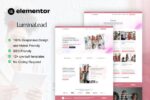 luminalead – feminine business coaching elementor pro template kit