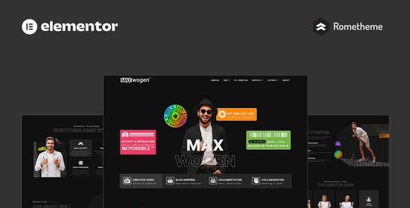 max content creator elementor pro full site template kit.jpg
