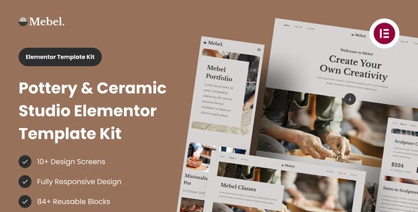 mebel pottery ceramic studio elementor template kit.jpg
