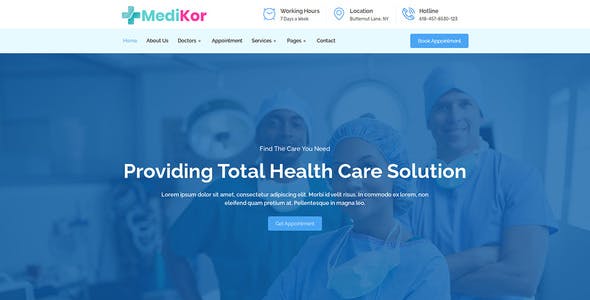 medikor medical healthcare elementor template kit.jpg