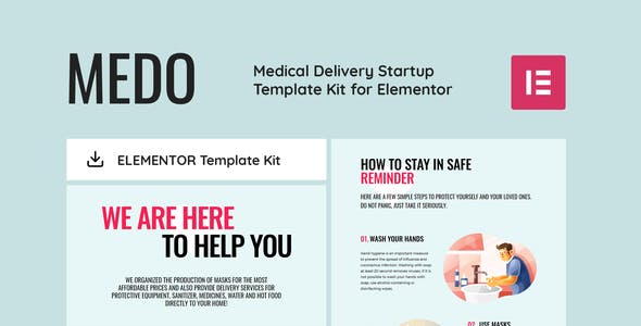 medo medical delivery startup elementor template kit.jpg