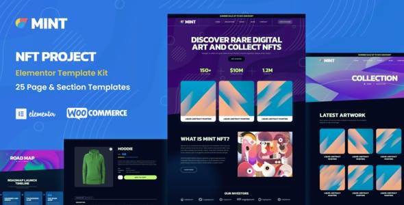 mint nft projects portfolio woocommerce elementor template kit.jpg