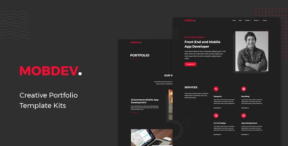 mobdev creative portfolio resume elementor template kit.jpg