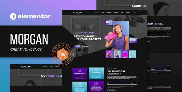 morgan creative agency portfolio elementor template kit.jpg
