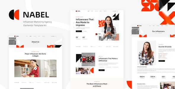 nabel influencer marketing agency elementor template kit.jpg