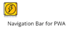 navigation bar for pwa