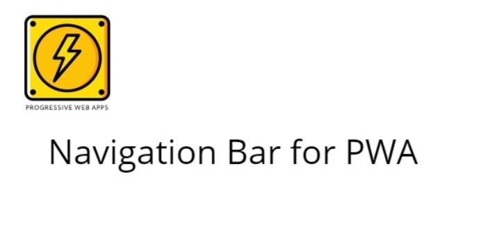 navigation bar for pwa