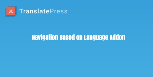 translatepress – navigation based on language add on