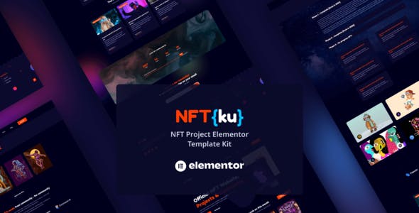 nftku nft project elementor template kit.jpg