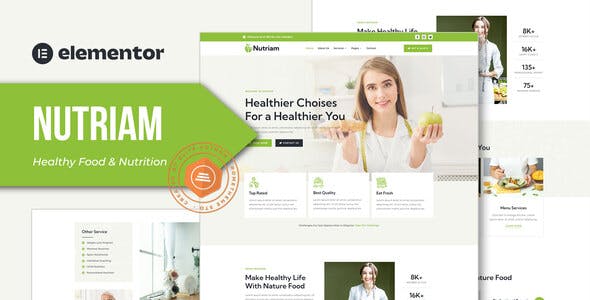 nutriam healthy food nutrition service elementor template kit.jpg