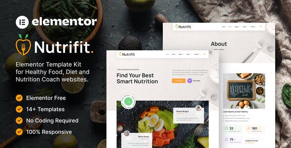 nutrifit – healthy food nutrition coach elementor template kit.jpg