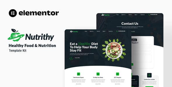 nutrithy healthy food nutrition elementor template kit.jpg