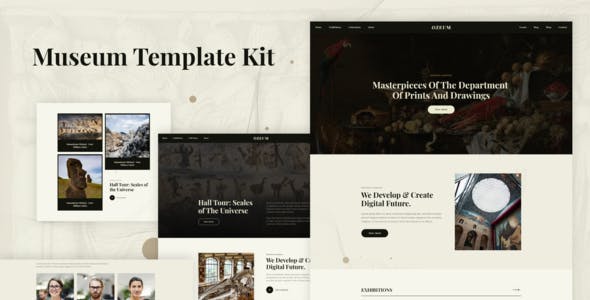 ozeum modern art gallery museum elementor template kit 3.jpg