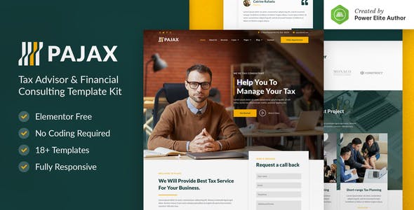 pajax – tax advisor financial consulting elementor template kit.jpg