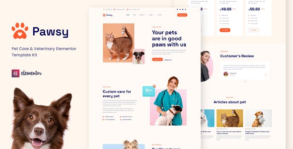 pawsy pet care veterinary elementor template kit.jpg