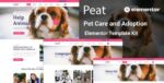 peat pet care adoption elementor template kit.jpg