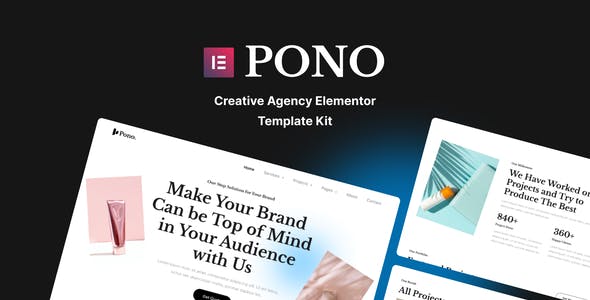 pono creative agency elementor template kit.jpg