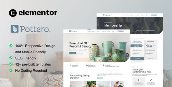 pottero pottery ceramics studio elementor template kit.jpg