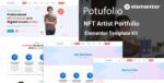 potufolio nft artist portfolio elementor template kit.jpg