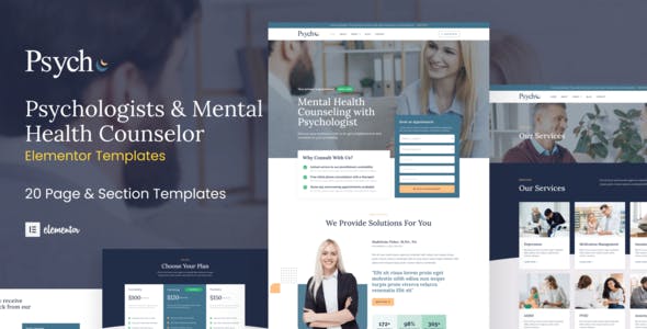 psych mental health counselor elementor template kit.jpg