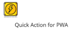 quick action for pwa