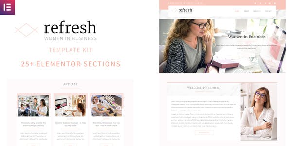 refresh women in business elementor template kit.jpg