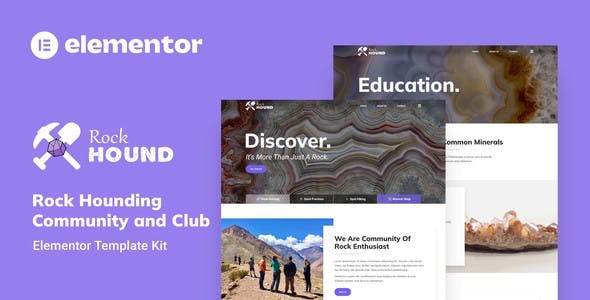 rockhound rock hounding community club elementor template kit.jpg