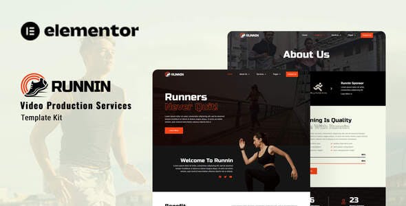 runnin video production service elementor template kit.jpg