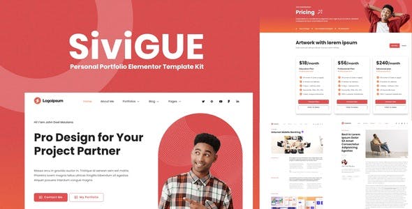 sivigue personal portfolio elementor template kit.jpg
