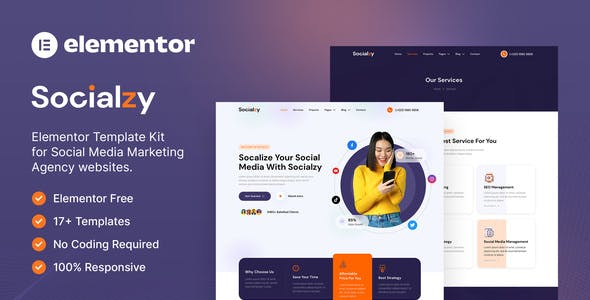 socialzy – social media marketing agency elementor template kit.jpg