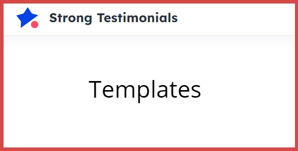 strong testimonials pro templates