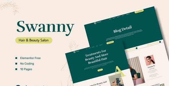 swanny hair beauty salon elementor template kit.jpg