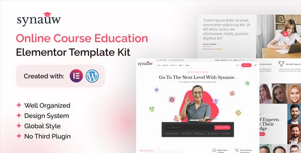 synauw online course education elementor pro template kit.jpg