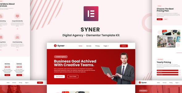 syner creative agency elementor template kit.jpg