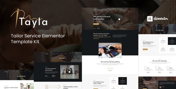 tayla tailor service elementor template kit.jpg